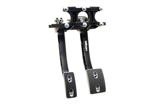 TILTON 600-Series 2-Pedal Underfoot Assembly 鍛造鋁合金輕量型兩件踏板總成 (離合器+煞車, 直立式) | JNK Motorsport by TAG Engineering Group