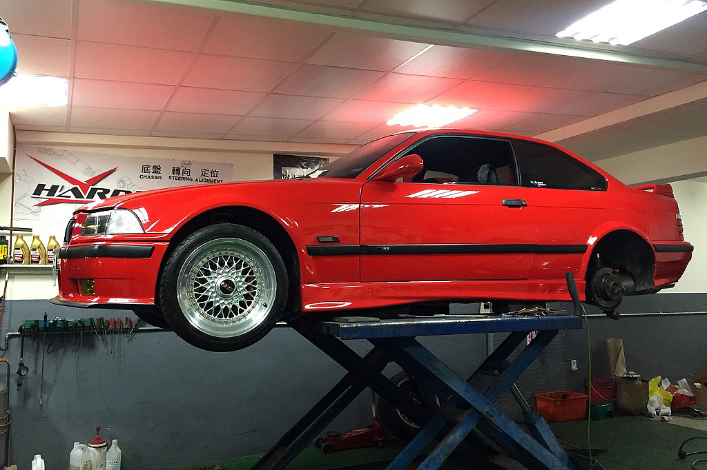 Customer Red BMW E36 M3US 3.2 Project Stage1 – Suspension / E36 M3US 3.2 升級計畫第一階段 – 底盤部分 | JNK Motorsport by TAG Engineering Group