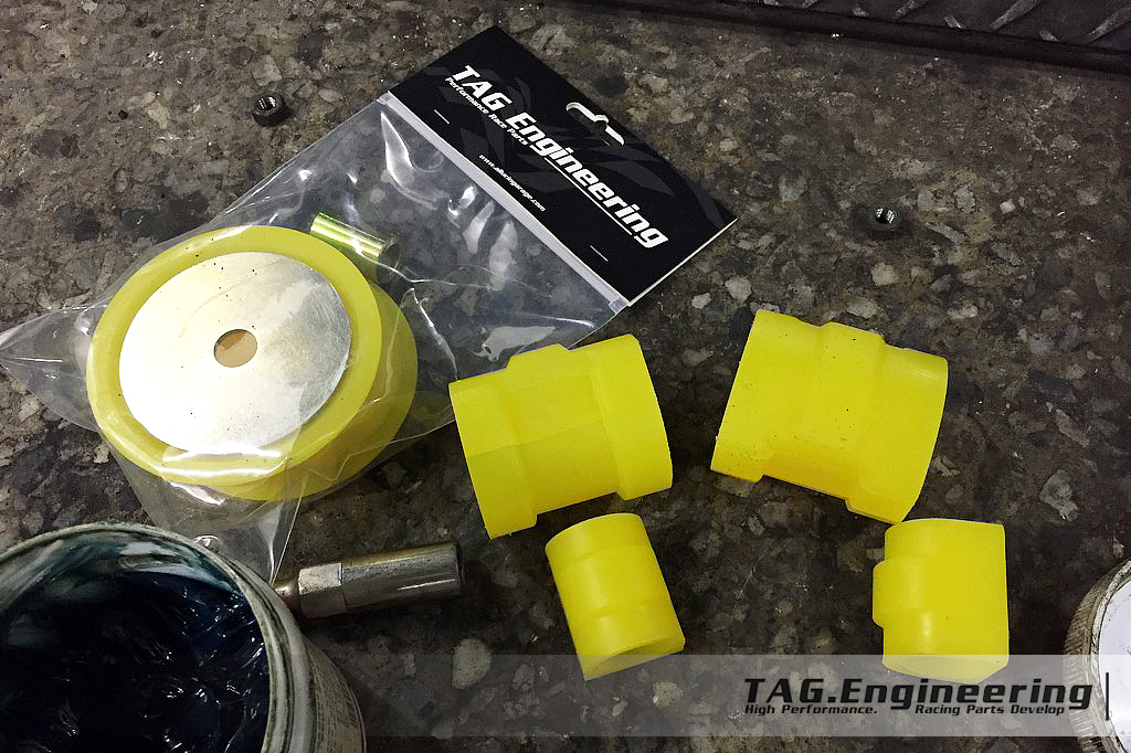 Black E36 Project:F26mm R24mm 特殊規格防傾桿強化橡皮更換 | JNK Motorsport by TAG Engineering Group