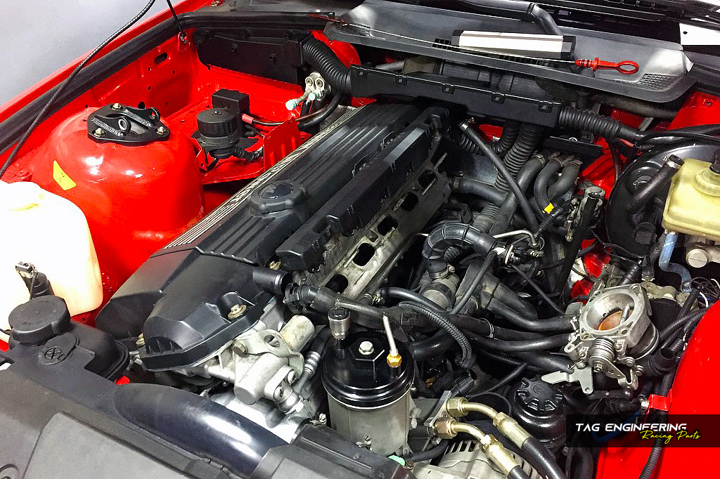 Customer Red BMW E36 M3US 3.2 Project Stage2 – RHD ITB & ECU Tune / E36 M3US 3.2 第二階段 – 引擎動力部分 | JNK Motorsport by TAG Engineering Group