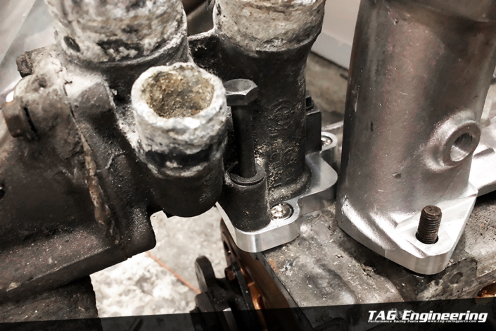 RHD Develop Project : Special Front Thermostat Housing RE-LOCATION Plate For BMW M30 ITB Kit 水龜座遷移轉接板 | JNK Motorsport by TAG Engineering Group