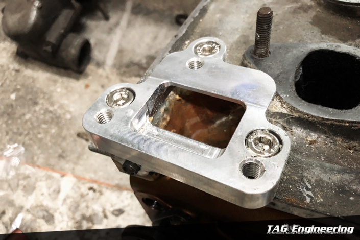 RHD Develop Project : Special Front Thermostat Housing RE-LOCATION Plate For BMW M30 ITB Kit 水龜座遷移轉接板 | JNK Motorsport by TAG Engineering Group