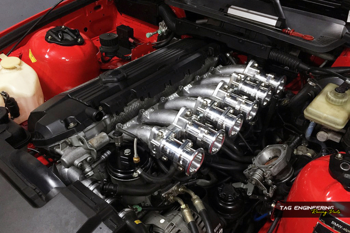 Customer Red BMW E36 M3US 3.2 Project Stage2 – RHD ITB & ECU Tune / E36 M3US 3.2 第二階段 – 引擎動力部分 | JNK Motorsport by TAG Engineering Group