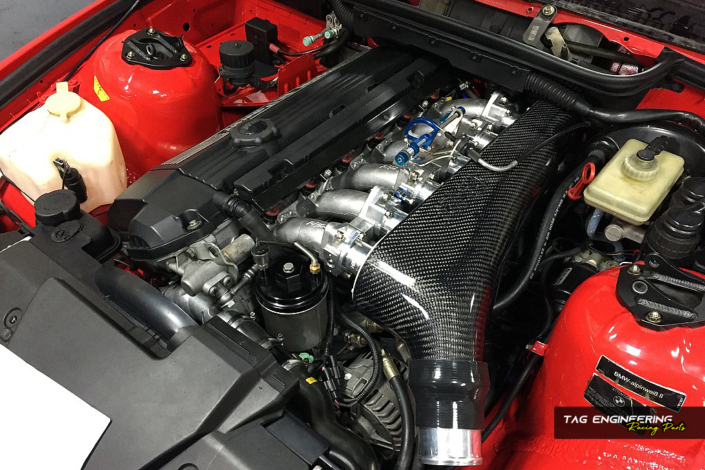 Customer Red BMW E36 M3US 3.2 Project Stage2 – RHD ITB & ECU Tune / E36 M3US 3.2 第二階段 – 引擎動力部分 | JNK Motorsport by TAG Engineering Group
