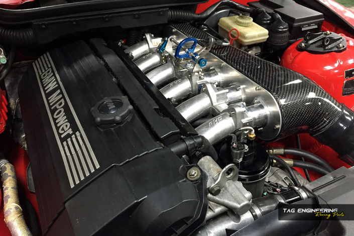 Customer Red BMW E36 M3US 3.2 Project Stage2 – RHD ITB & ECU Tune / E36 M3US 3.2 第二階段 – 引擎動力部分 | JNK Motorsport by TAG Engineering Group