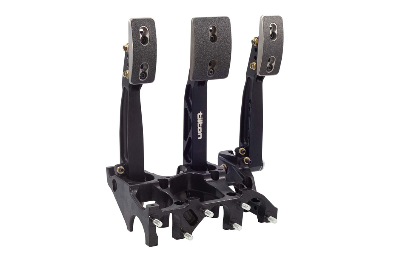 TILTON 600-Series 3-Pedal Underfoot Assembly 鍛造鋁合金三件踏板總成 (油門+煞車+離合器, 直立式) | JNK Motorsport by TAG Engineering Group