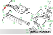 DTM Gr.A High Quality Rear Control Arm Upper Inner Bushing (Uniball) For BMW E36, E46, Z1, Z4(E85, E86, E89) 魚眼後上支臂(彈簧架)內側鐵套 | JNK Motorsport by TAG Engineering Group