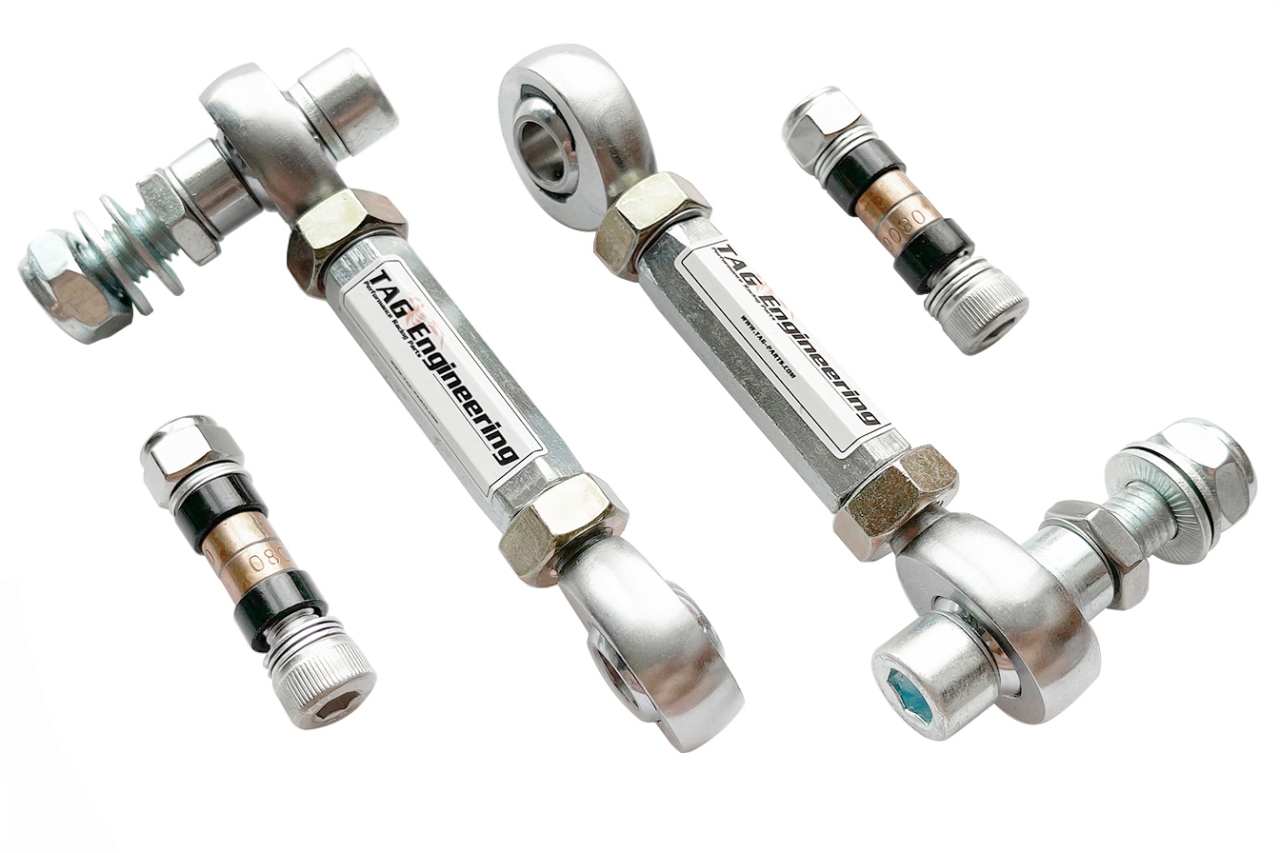 JNK 4130 CroMo Rear Adjustable Sway Bar Links For BMW E36, E46, Z4 鉻鉬合金可調魚眼李子串 (後) | JNK Motorsport by TAG Engineering Group