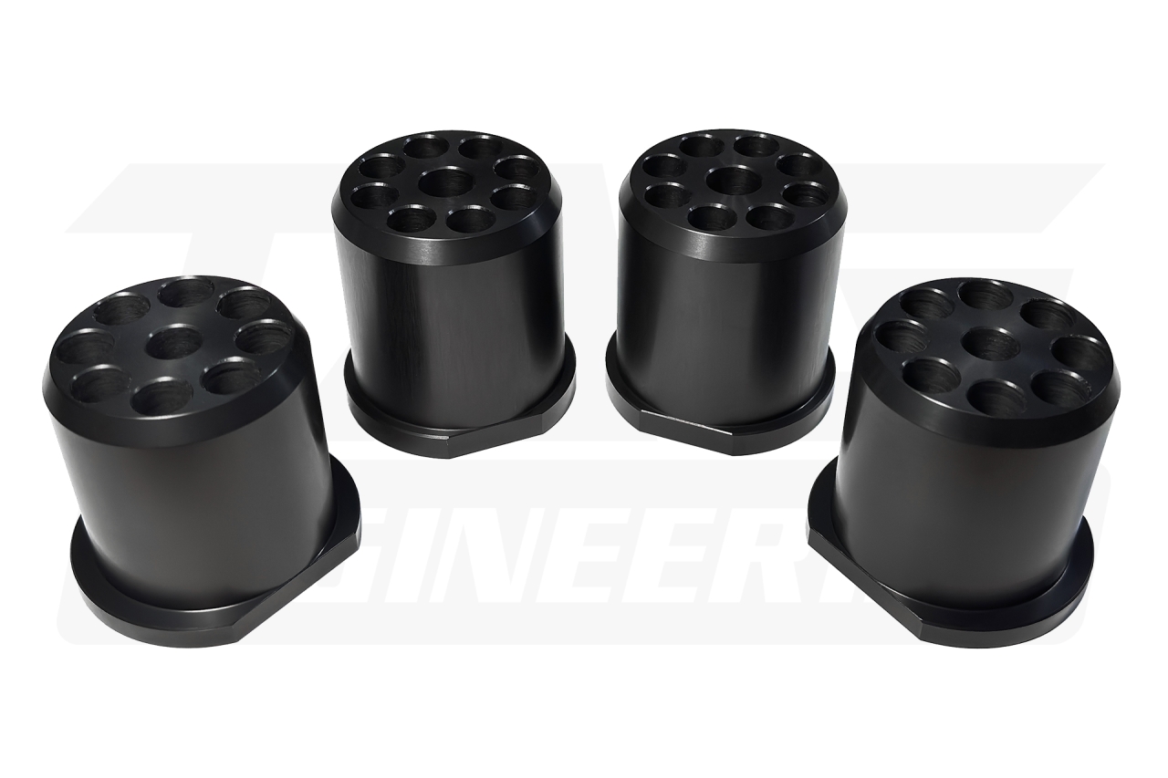 Duralumin Billet Solid Rear Subframe Bushing Set for BMW E36 全鋁合金硬賽車後工字樑鐵套 | JNK Motorsport by TAG Engineering Group