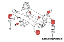 23 Pcs Complete Suspension Bushing Set for E39 Touring (5門旅行車)全車底盤 23 件強化鐵套組 | JNK Motorsport by TAG Engineering Group