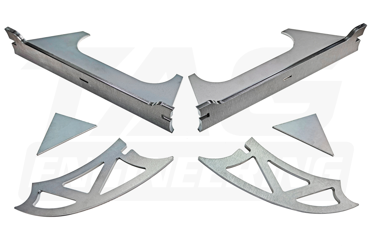 JNK DTM Gr.N Spce Rear Trailing Arm Reinforcement Set For BMW E30, E36(Compact, Ti), Z3 後拖曳臂結構補強套件 | JNK Motorsport by TAG Engineering Group