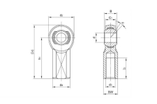 Endura Series PXF 4130 CroMo Steel Rod End 高強度鉻鉬合金魚眼軸承 (內牙英制) | JNK Motorsport by TAG Engineering Group