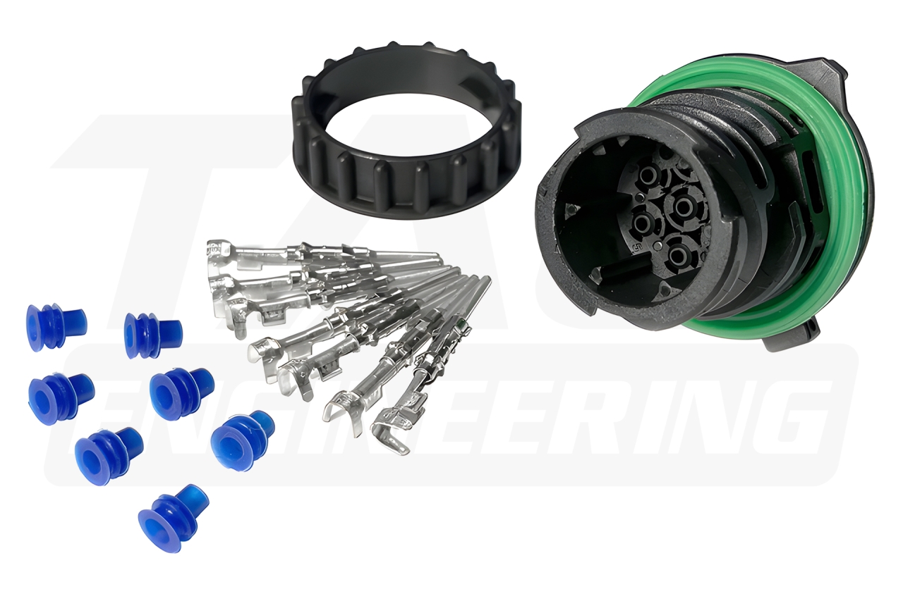 TE Connectivity Male 7P 1.5mm Sealed Circular Contact Layout Socket Housing And Terminal 密封型圓頭針狀連接器插頭組 (7 觸點, 公頭, 含端子) | JNK Motorsport by TAG Engineering Group