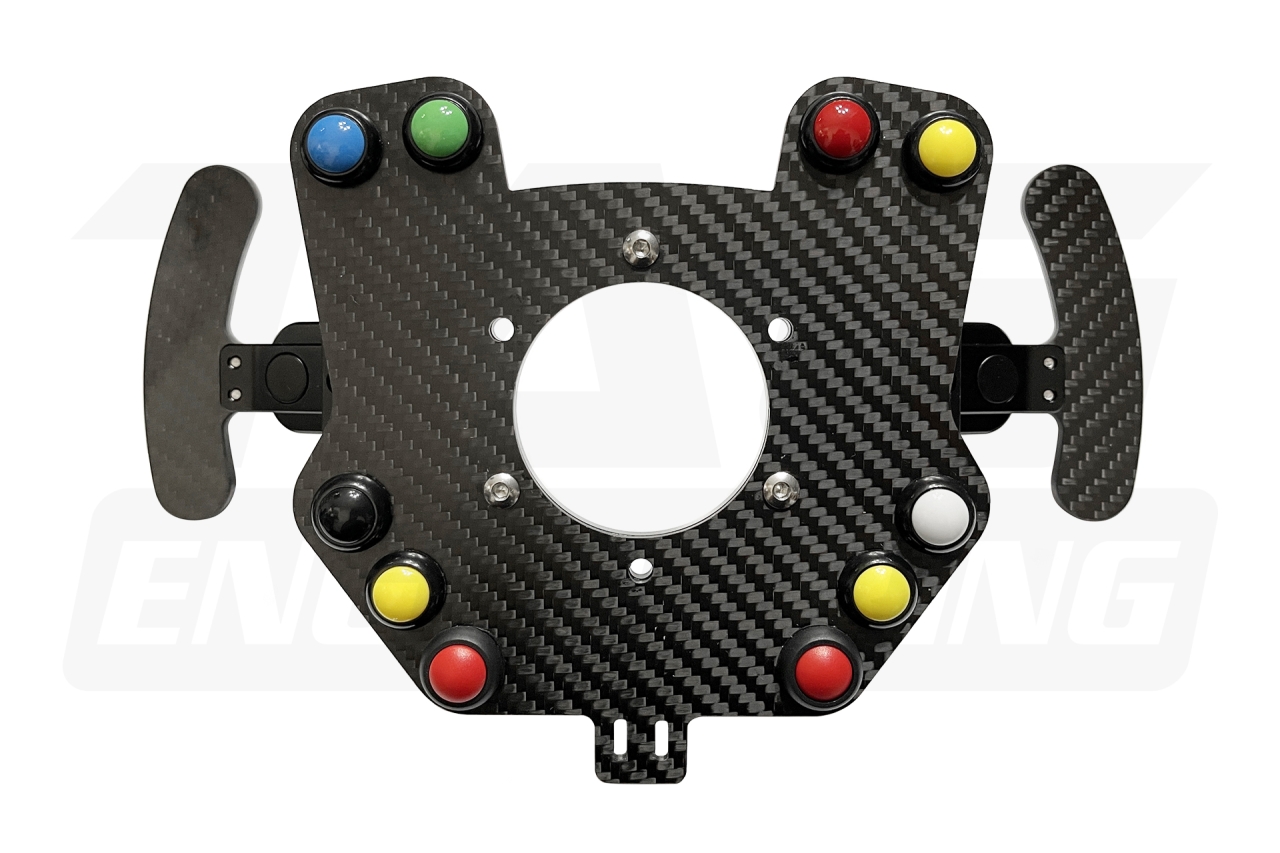 JNK PSM-C10B Carbon Button Panel With Billet Paddle Shifter Module For Race Steering Wheel 碳纖維賽車方向盤控制面板帶磁吸換檔撥片模組 | JNK Motorsport by TAG Engineering Group