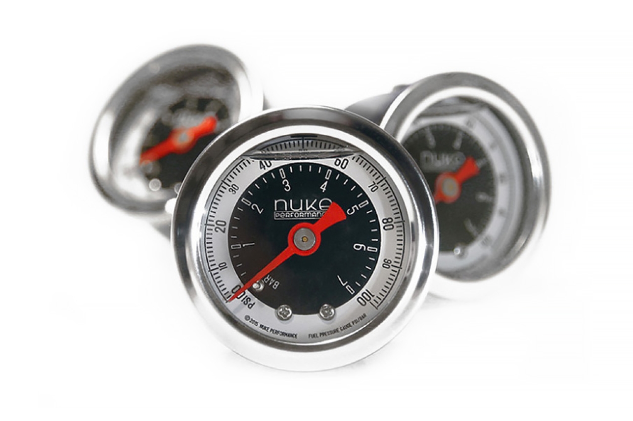 Nuke Performance High Quality Fuel Pressure Gauge Max 7Bar/100Psi 瑞典高品質機械燃油壓力表 | JNK Motorsport by TAG Engineering Group
