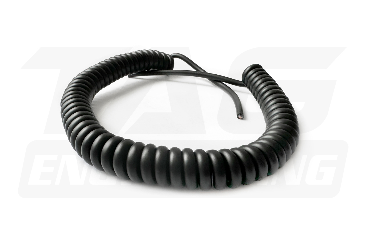 24A14P-S30E100 14-Conductor 24AWG Shield Curly Cord / Spring Cable 高張力帶屏蔽層彈簧纜線 (14芯) | JNK Motorsport by TAG Engineering Group