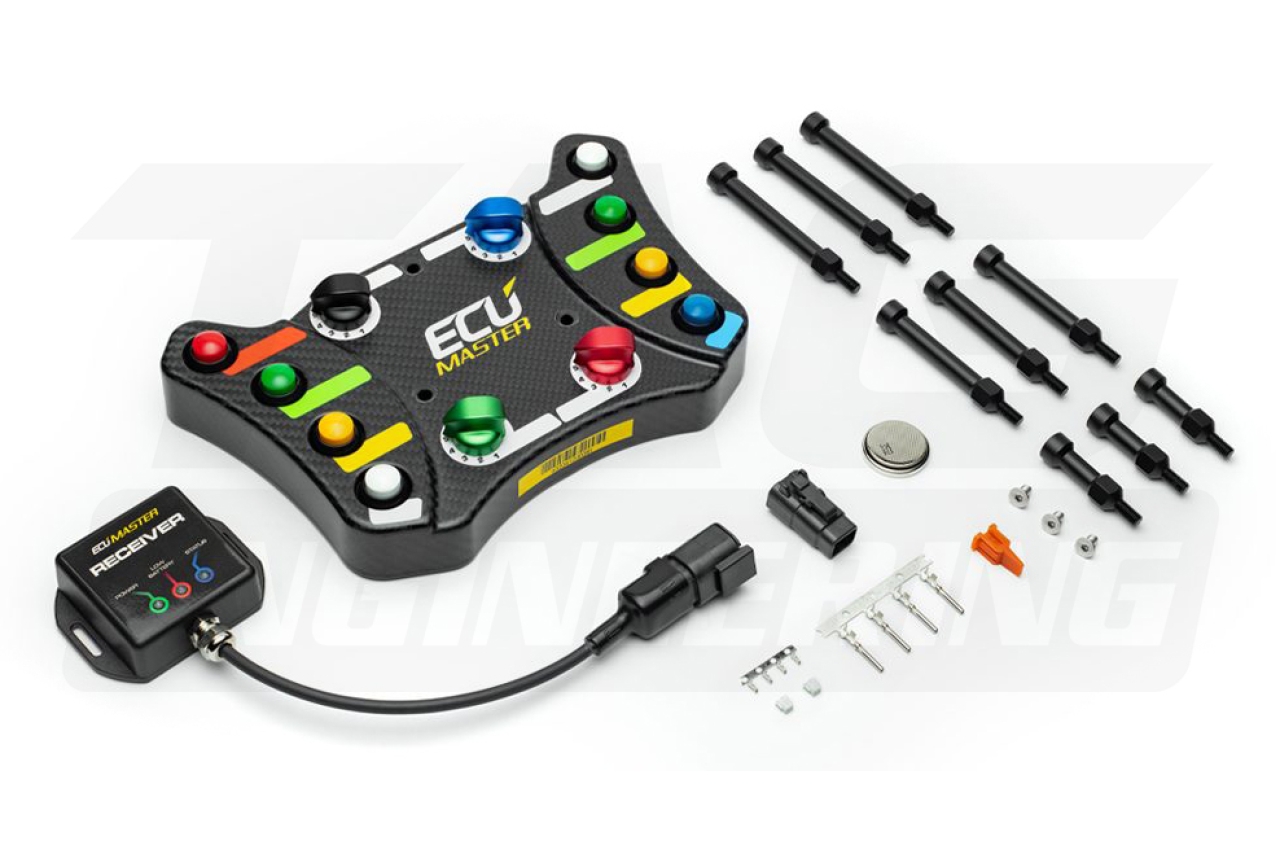 ECUMaster Wireless Version CAN-Bus Module Race Steering Wheel Control Unit 賽用方向盤控制模組總成 (無線傳輸型) | JNK Motorsport by TAG Engineering Group