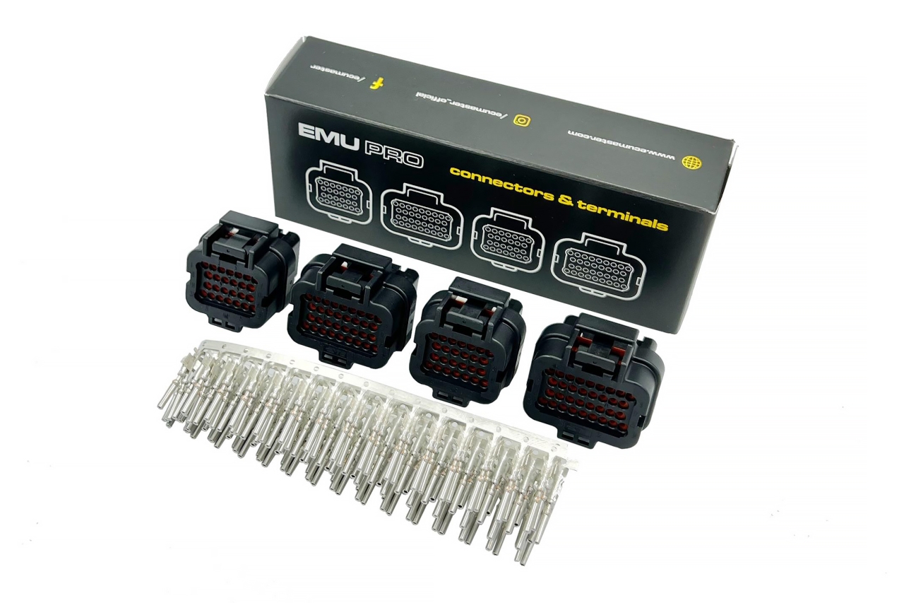ECUMaster TE Connectivity 4x Connector With 120x Terminals Set For EMU PRO-16 完整高端連接器插頭套組 (含完整端子) | JNK Motorsport by TAG Engineering Group