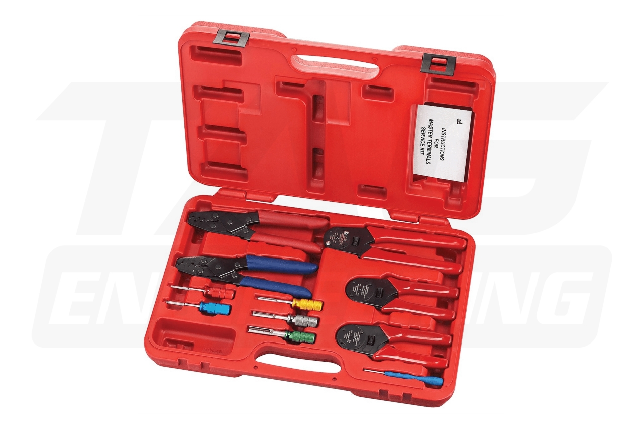 11Pcs TAD DEUTSCH Terminal Crimp And Release Tool Master Set 經濟型專業車載端子專用壓接鉗, 釋放工具套組 | JNK Motorsport by TAG Engineering Group