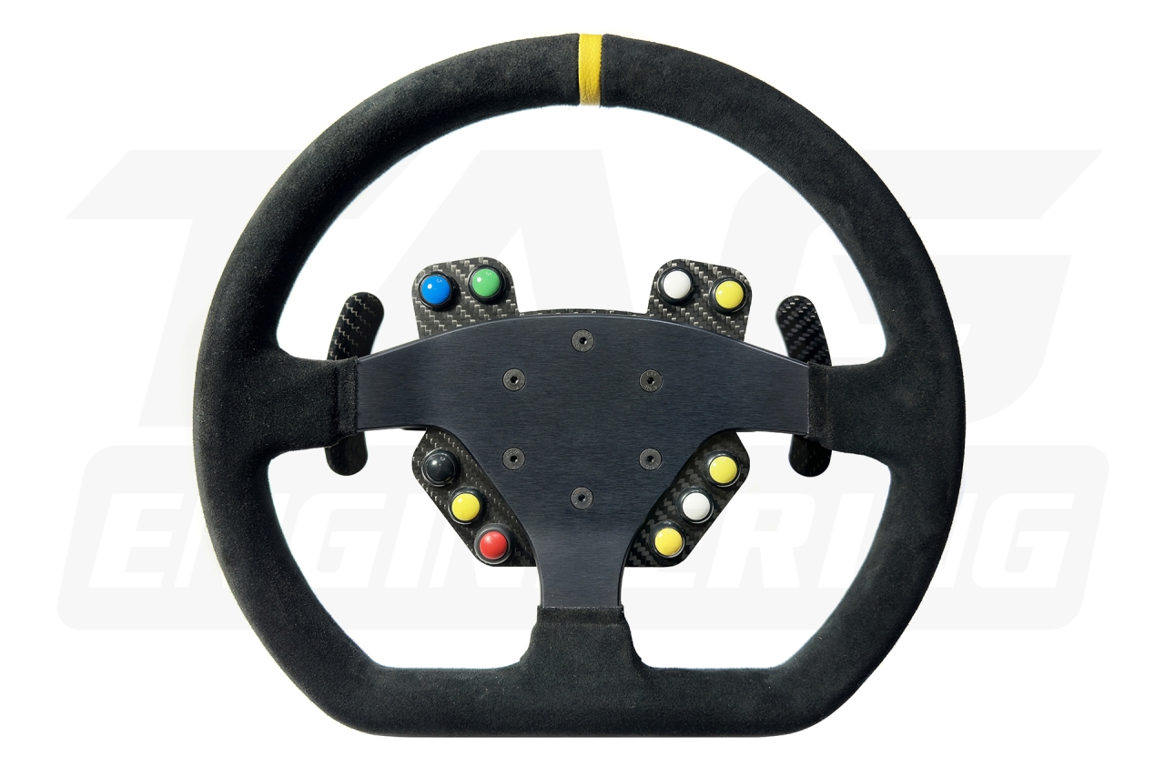 JNK PSM-RNM02D GT Suede Steering Wheel W/Control Unit 絨革賽車方向盤總成 | JNK Motorsport by TAG Engineering Group