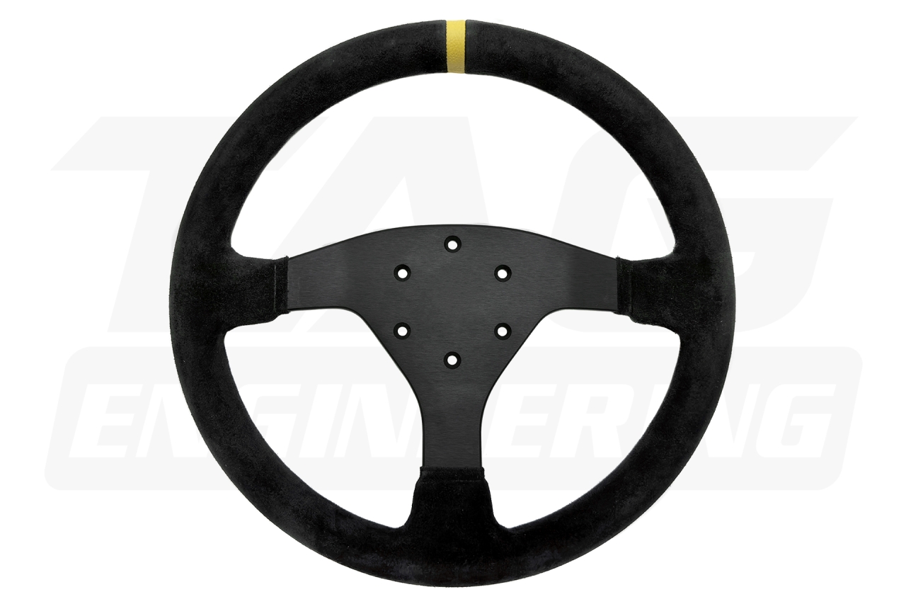 JNK OG-Italy Series SL32R GT-Type O-Profile Suede Steering Wheel 無縫線絨革賽車方向盤 | JNK Motorsport by TAG Engineering Group