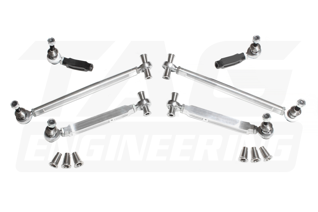 Forged Billet Complate Race Front Control Arm COMPONENTS For BMW E81, E82, E87, E88, E89, E90, E91, E92, E93 鍛造全可調輕量化前控制臂套組 | JNK Motorsport by TAG Engineering Group