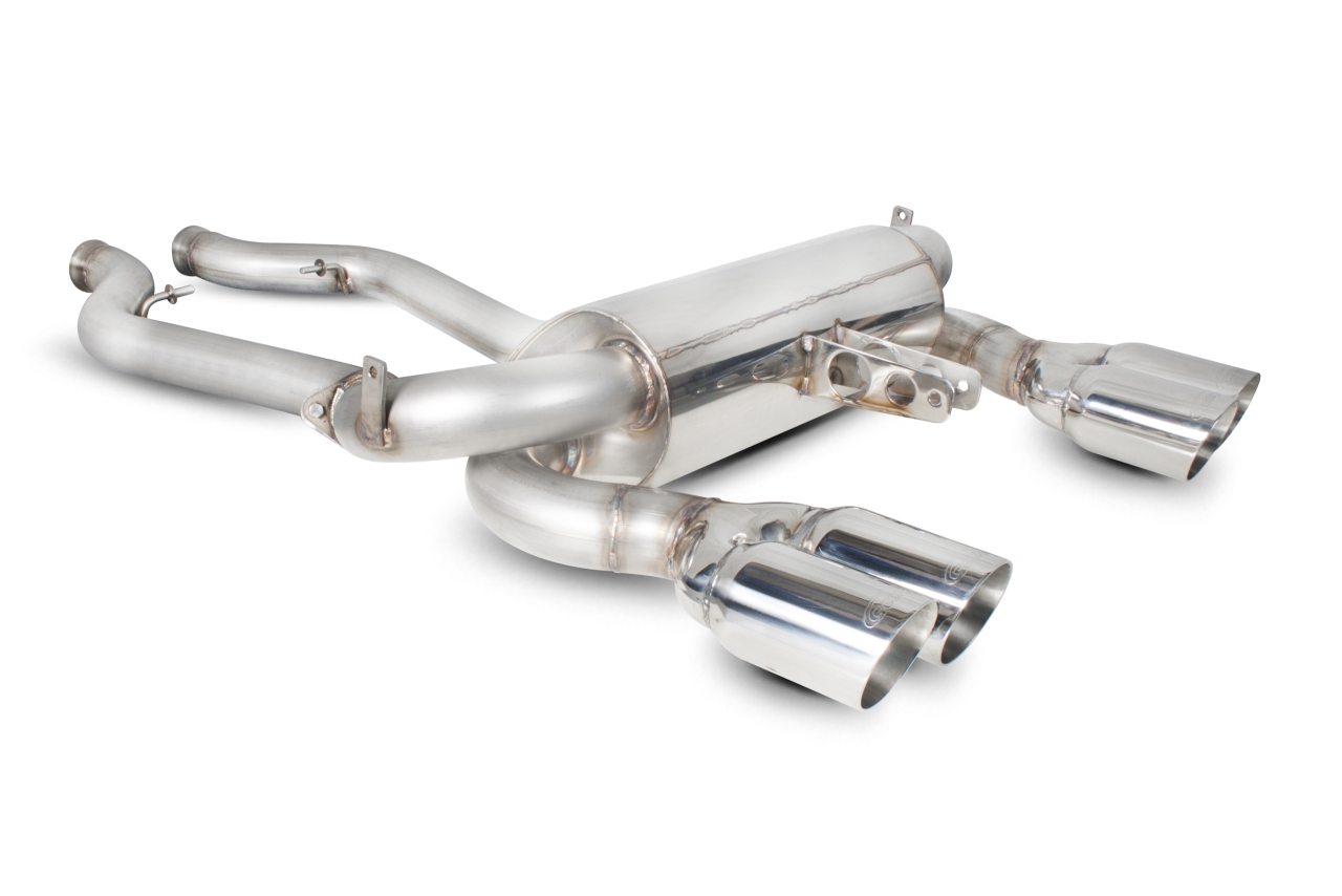 Scorpion Sport Type Half System Exhaust Set W/90mm Daytona Trim For BMW E90, E92 M3 | JNK Motorsport by TAG Engineering Group