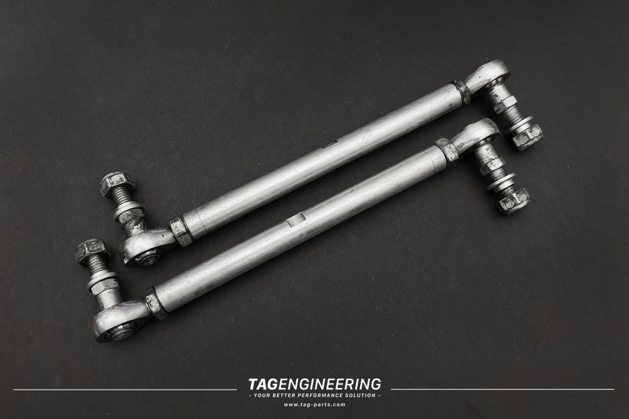 *USED Parts – JNK Front Sway Bar Links For BMW E30, E34, E36, E39, E46 前可調魚眼李子串 (中古, 二手良品) | JNK Motorsport by TAG Engineering Group