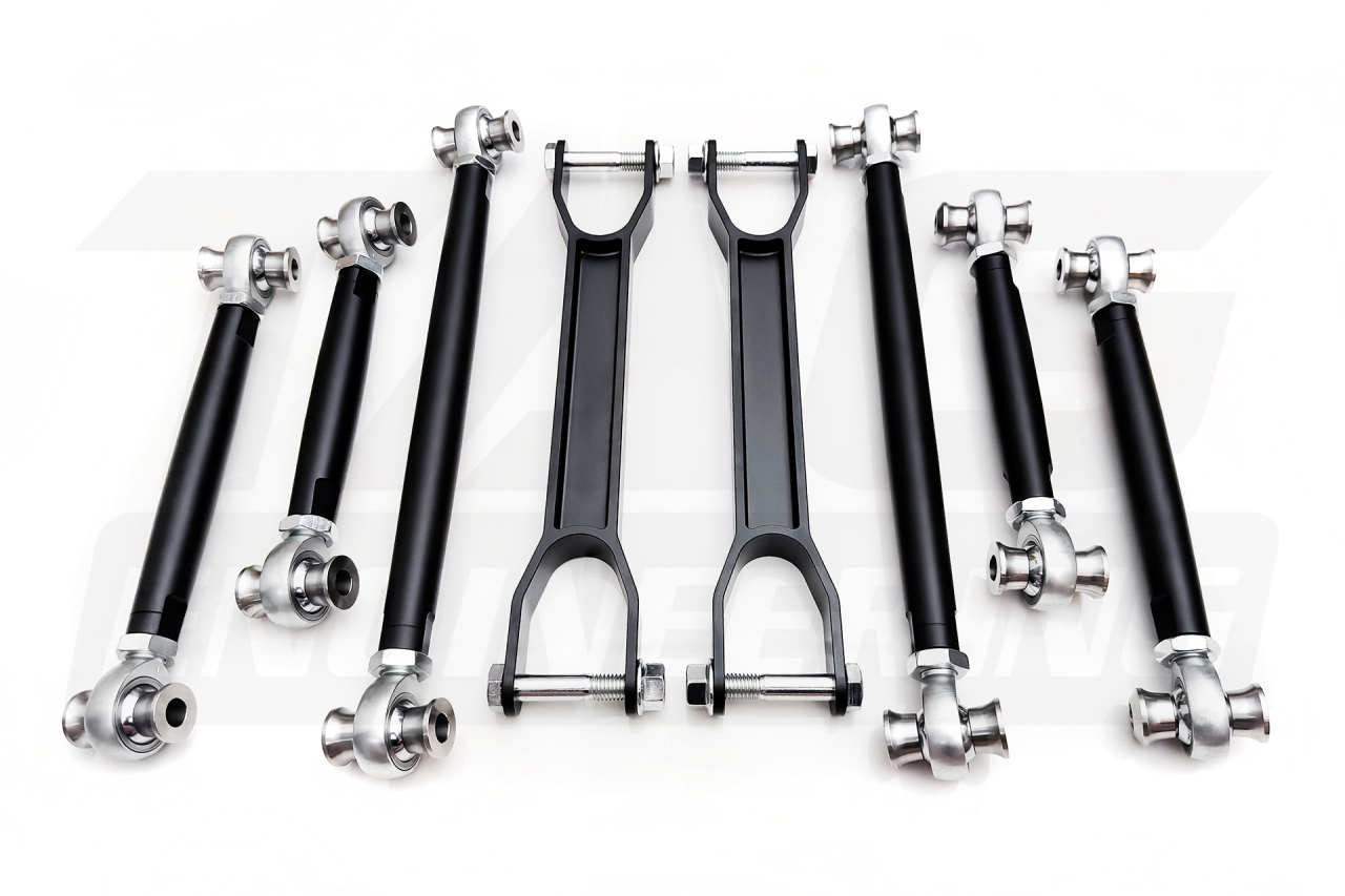 Forged Billet Complate Rear Control Arm Set For BMW E81, E82, E87, E88 Incl.M 鍛造鋁合金魚眼可調後控制臂組 (8支) | JNK Motorsport by TAG Engineering Group