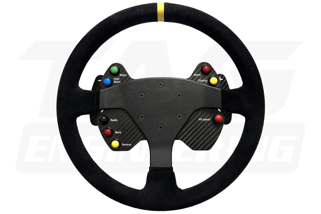 JNK PSM-PNM02R 997 GT3 CUP Style Suede Steering Wheel Control Unit 賽車方向盤總成 | JNK Motorsport by TAG Engineering Group