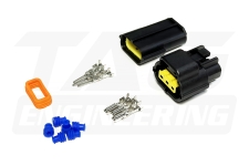 D-Electronics Automobile Waterproof Connector Set w/Terminal 車載防水連接器/插頭組 (含端子, 防水塞) | JNK Motorsport by TAG Engineering Group