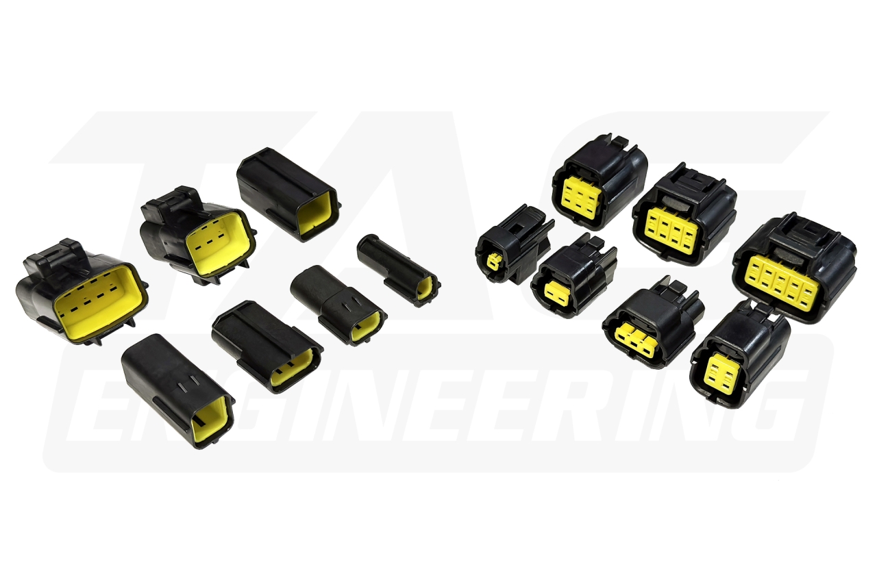 D-Electronics Automobile Waterproof Connector Set w/Terminal 車載防水連接器/插頭組 (含端子, 防水塞) | JNK Motorsport by TAG Engineering Group