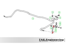 Rear Sway Bar Links Bushing Kit For E46, Z4(E85, E86, E89) 後李子串上下強化襯套 (原廠形式李子串專用) | JNK Motorsport by TAG Engineering Group