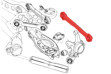 Lightweight CARBON Adjustable Rear Control Arm Set For BMW E90, E91, E92, E93 Incl.M3 純碳纖維可調後控制臂套件 | JNK Motorsport by TAG Engineering Group