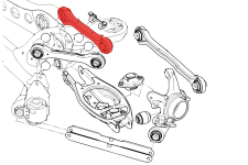 Lightweight CARBON Adjustable Rear Control Arm Set For BMW E81, E82, E87, E88 Incl.M 純碳纖維可調後控制臂套件 | JNK Motorsport by TAG Engineering Group